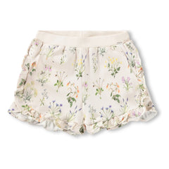 Molo - Organic Cotton Acacia Flower Shorts | Ecru