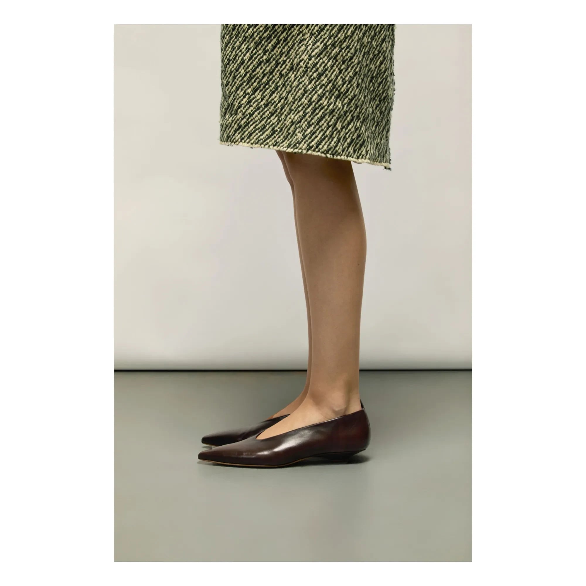 Augusta - Slingback Freya Deri | Kahverengi