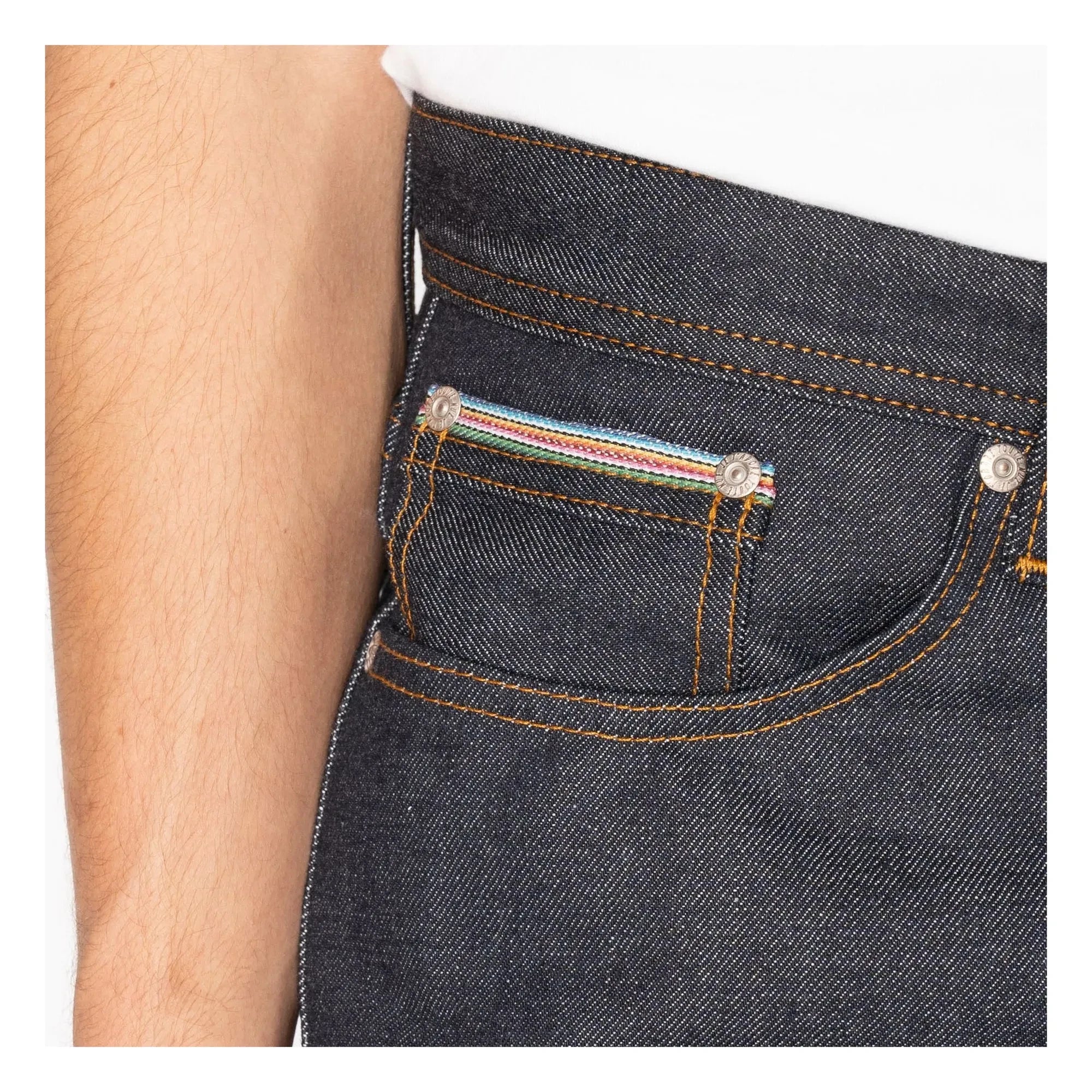 Naked & Famous - Weird Guy Denim Dia De Los Muertos Selvedge | Indigo