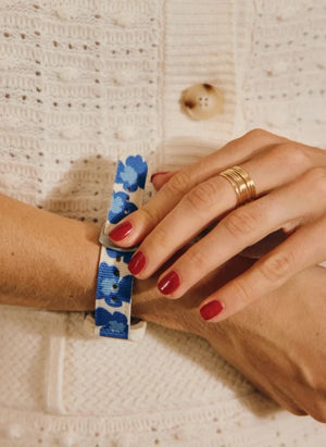 Mini Kyomo - Blue Hibiscus Watch - Mini Kyomo x Taxi Brousse | Blue