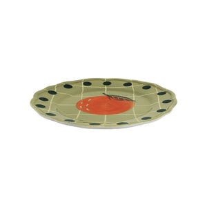 Bitossi - Orange Plate | Green Water