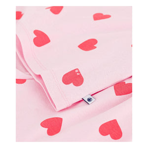 Petit Bateau - Heart Patterned Pajama Shorts | Pink
