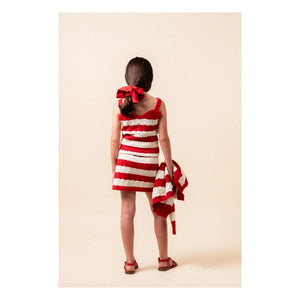 birinit - Chili Striped Top Pointelle | Red