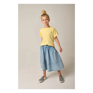 Tumble N'Dry - Washed Blue Denim Piron Skirt