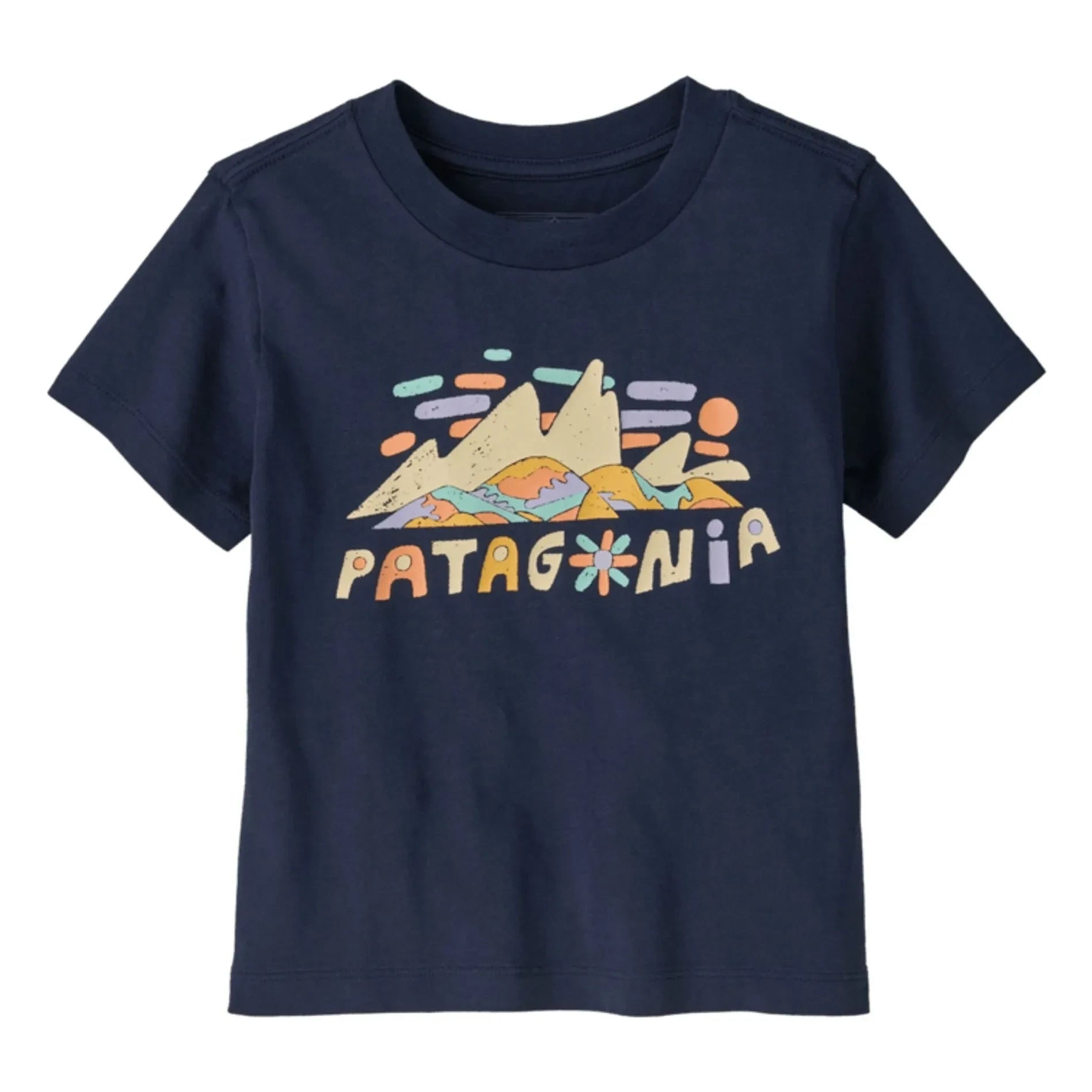 Patagonia - Graphic Fitz Roy Superbloom Organic Cotton T-Shirt | Navy Blue
