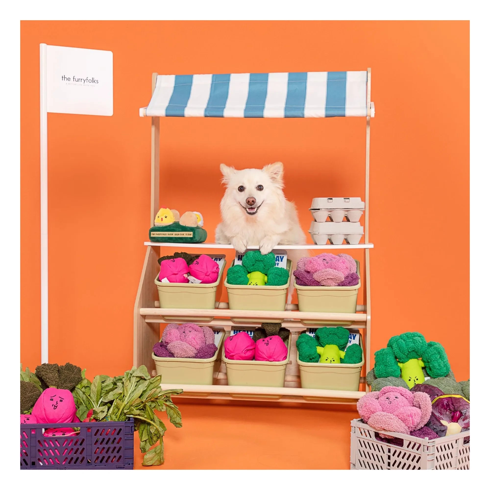 The Furry Folks - Red Cabbage Chew Toy | Pink