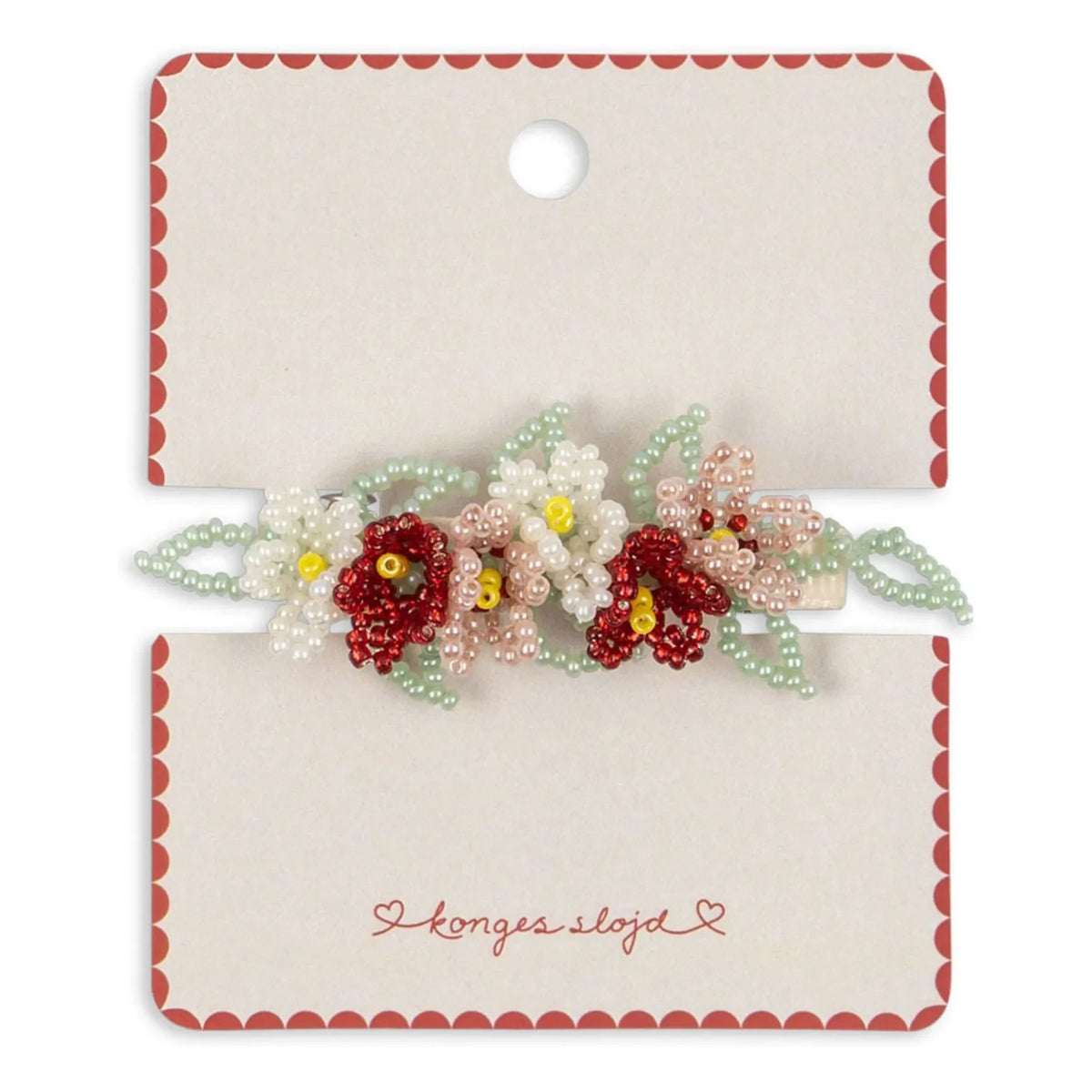 Konges Sløjd - Floral hair clip | Green water