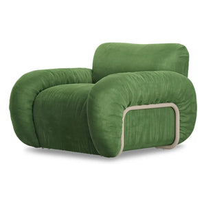 HKliving - Arc Velvet Lounge Chair | Green