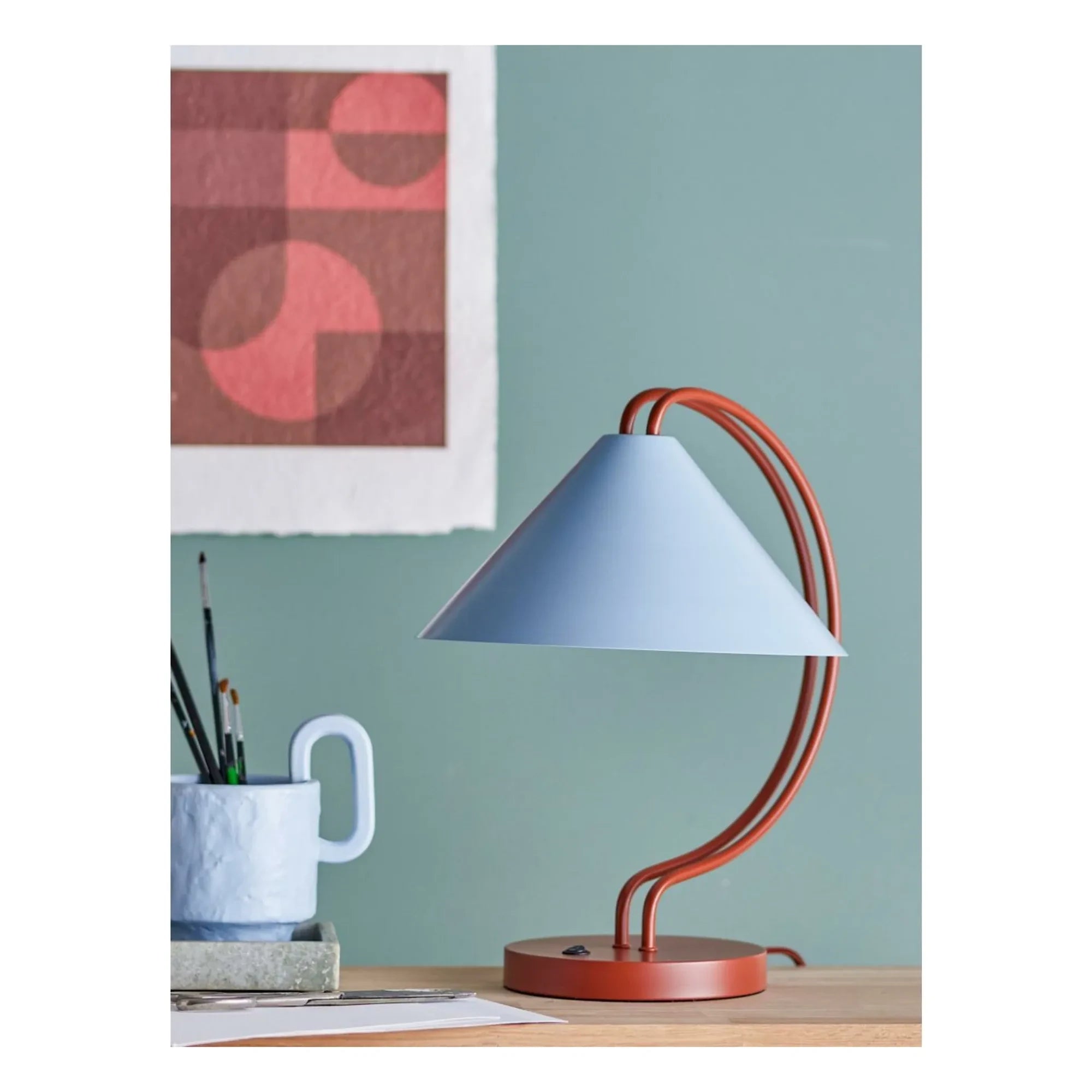 Bloomingville - Janya Table Lamp | Brick Red