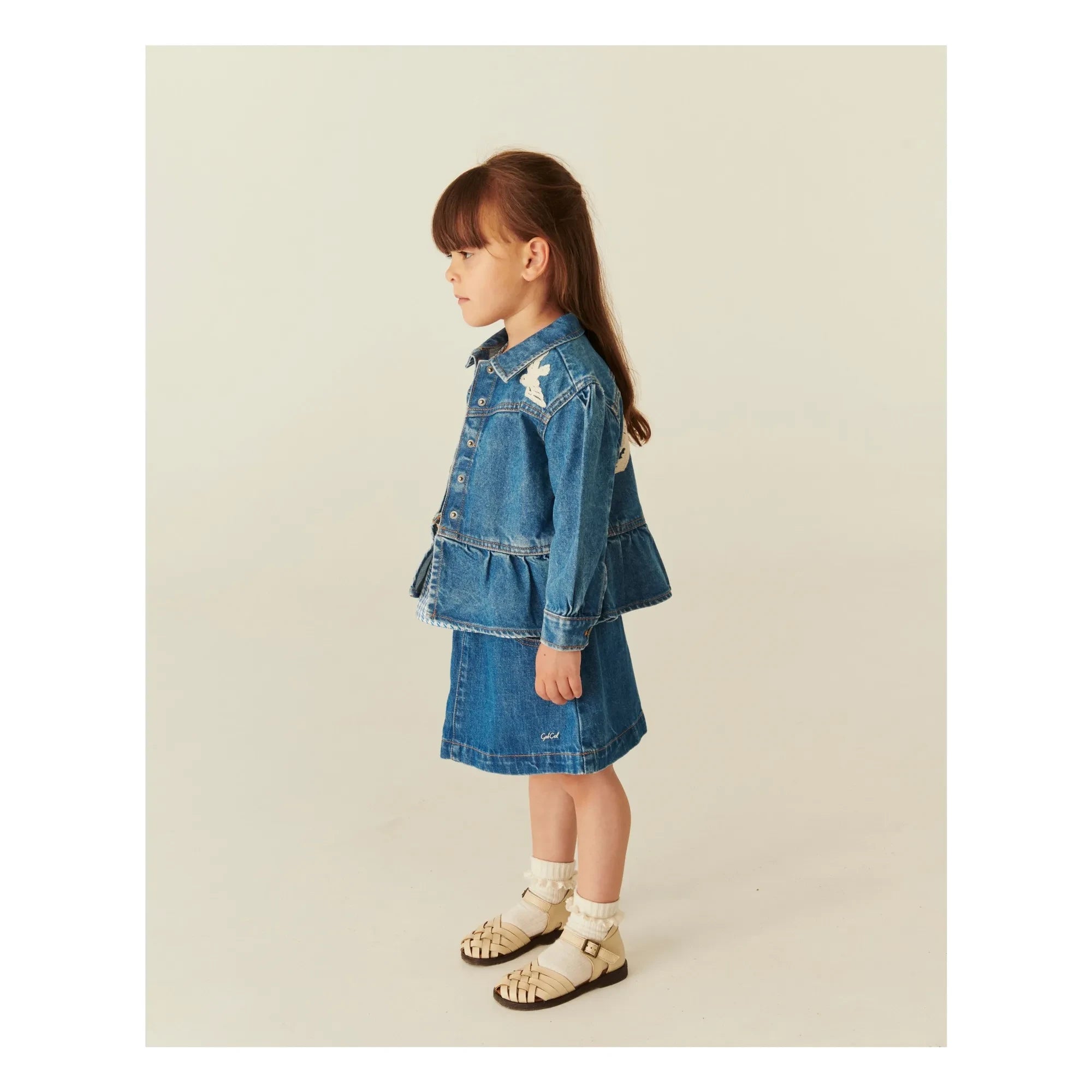 Copenhagen Colors - Organic cotton denim skirt | Blue