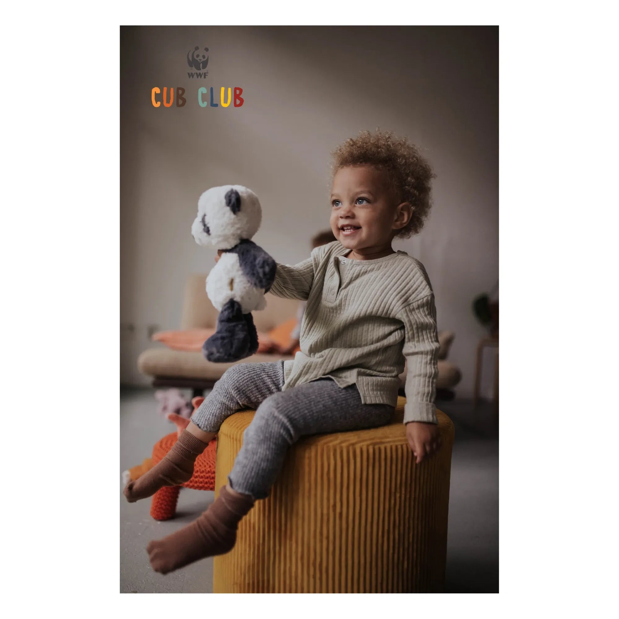 Bon Ton Toys - Panu the Panda Plush | Black/White