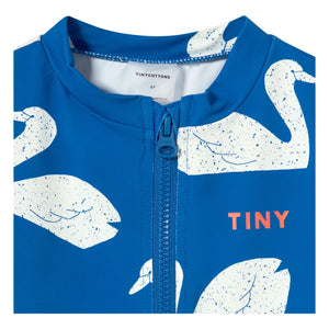 Tinycottons - Swans UV Protection Bath T-Shirt | Blue