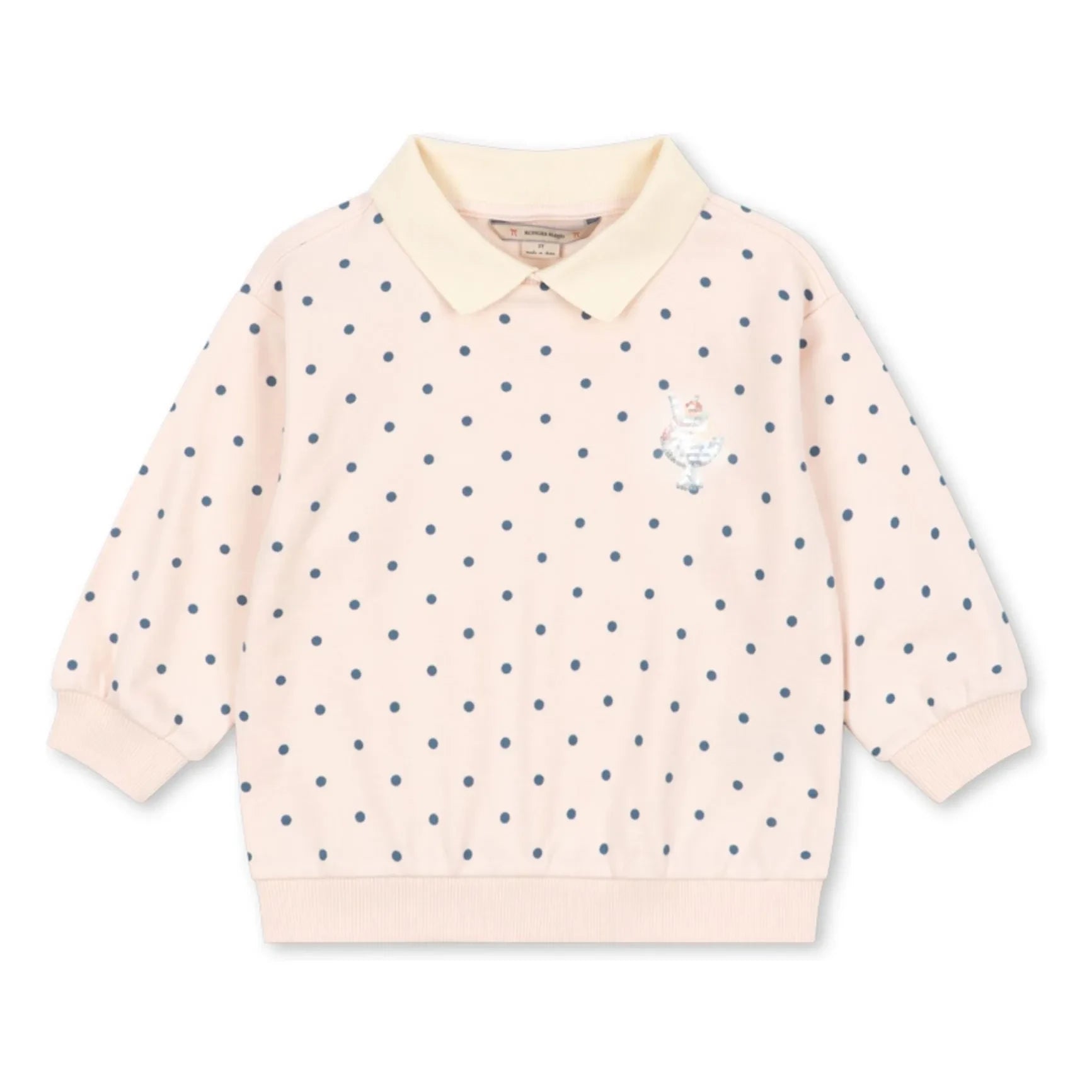 Konges Sløjd - Polka Dot Sweat Polo | Light Pink