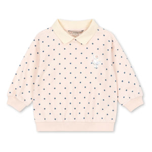 Konges Sløjd - Polka Dot Sweat Polo | Light Pink