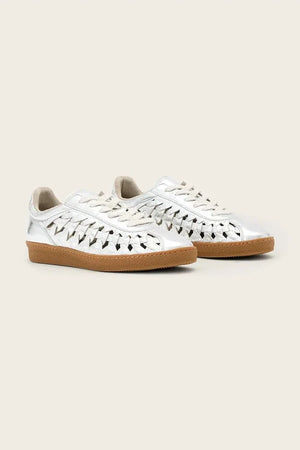 AllSaints Velma Woven Sneaker kadın deri spor ayakkabı