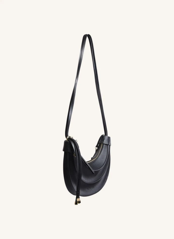 Farm Rio - Banana Small Leather Bag | Black