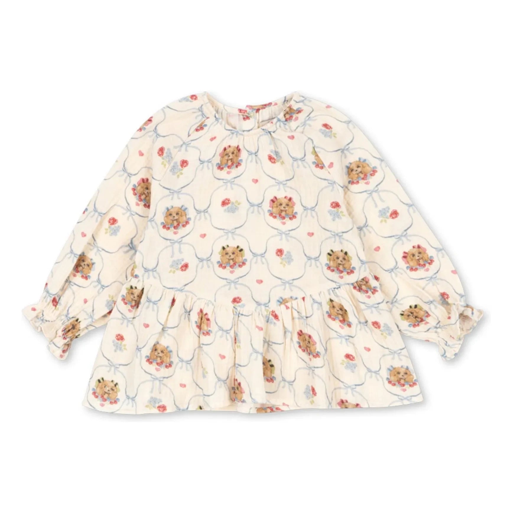 Konges Sløjd - Coco Dogs Organic Cotton Blouse | Ecru