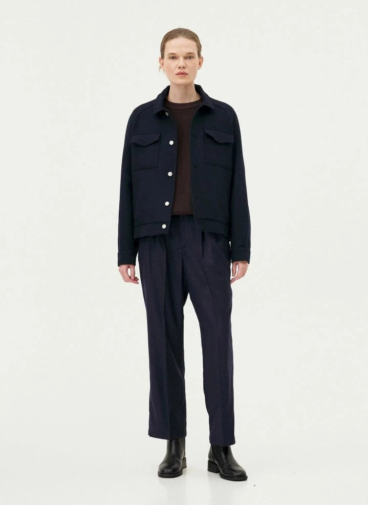 Noyoco - Palma Recycled Wool Jacket | Navy