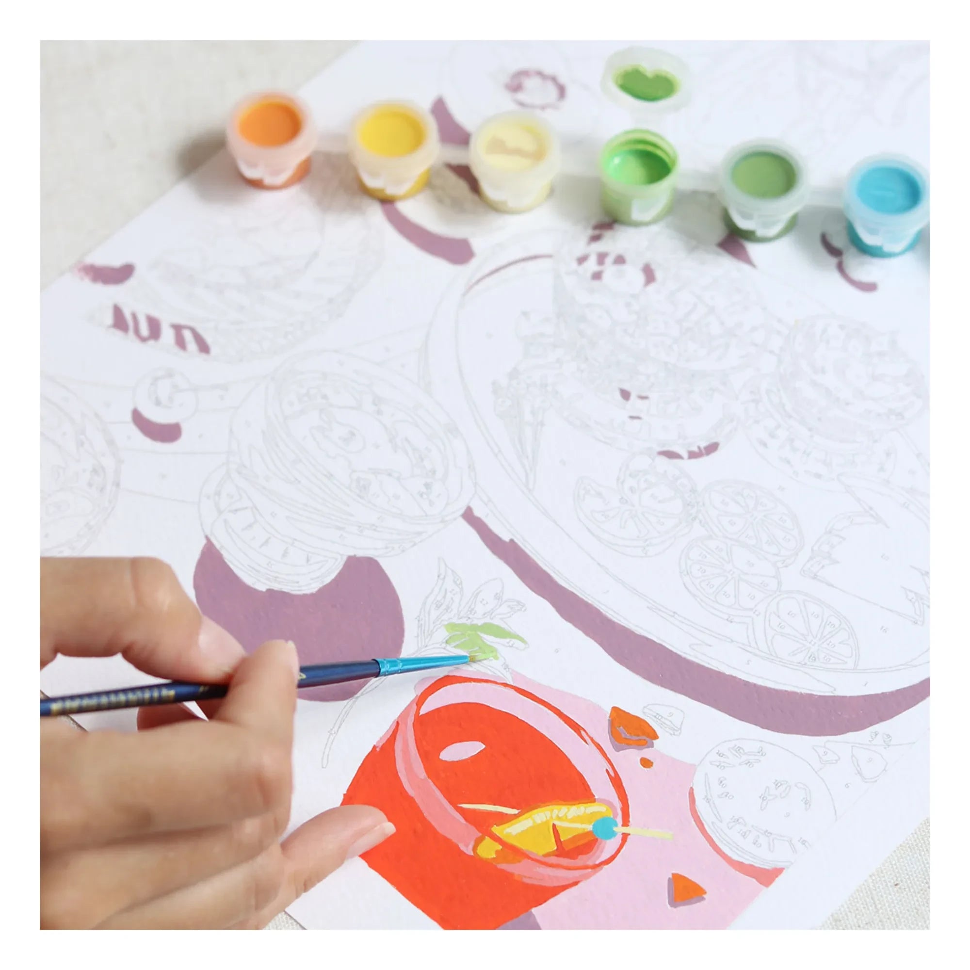 La Petite Épicerie - Numbered Coloring Kit - Summer Dreams