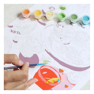 La Petite Épicerie - Numbered Coloring Kit - Summer Dreams