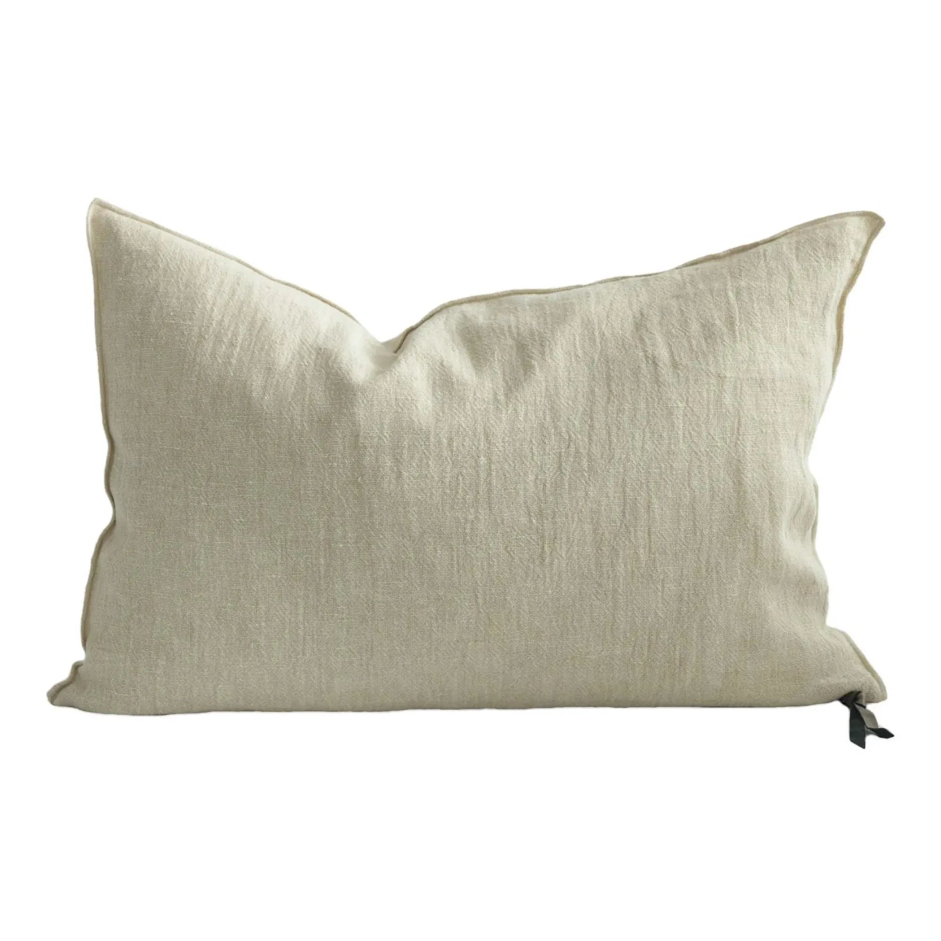 Maison de Vacances - Vice Versa Washed Linen Crepe Pillow | Fiordilatte