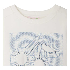 Bonpoint - Gena Cherry organik pamuklu sweatshirt | Beyaz
