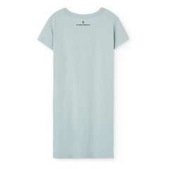 The Animals Observatory - Gorilla Dancer Organic Cotton Dress | Pale Blue