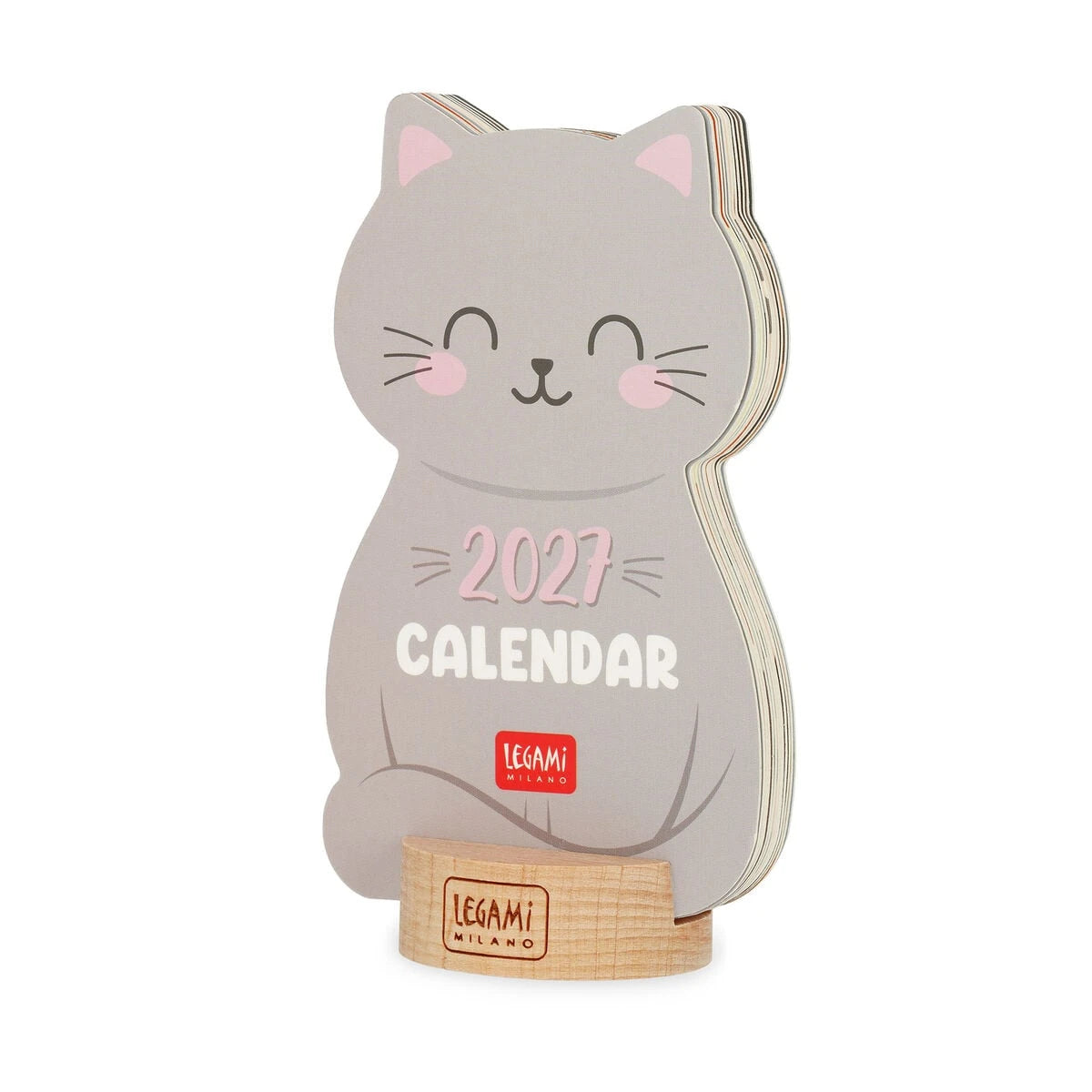 Legami - Calendar with Wooden Base - 2027