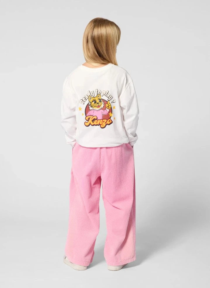 Kenzo - Velvet Elastic Waist Pants | Candy Pink