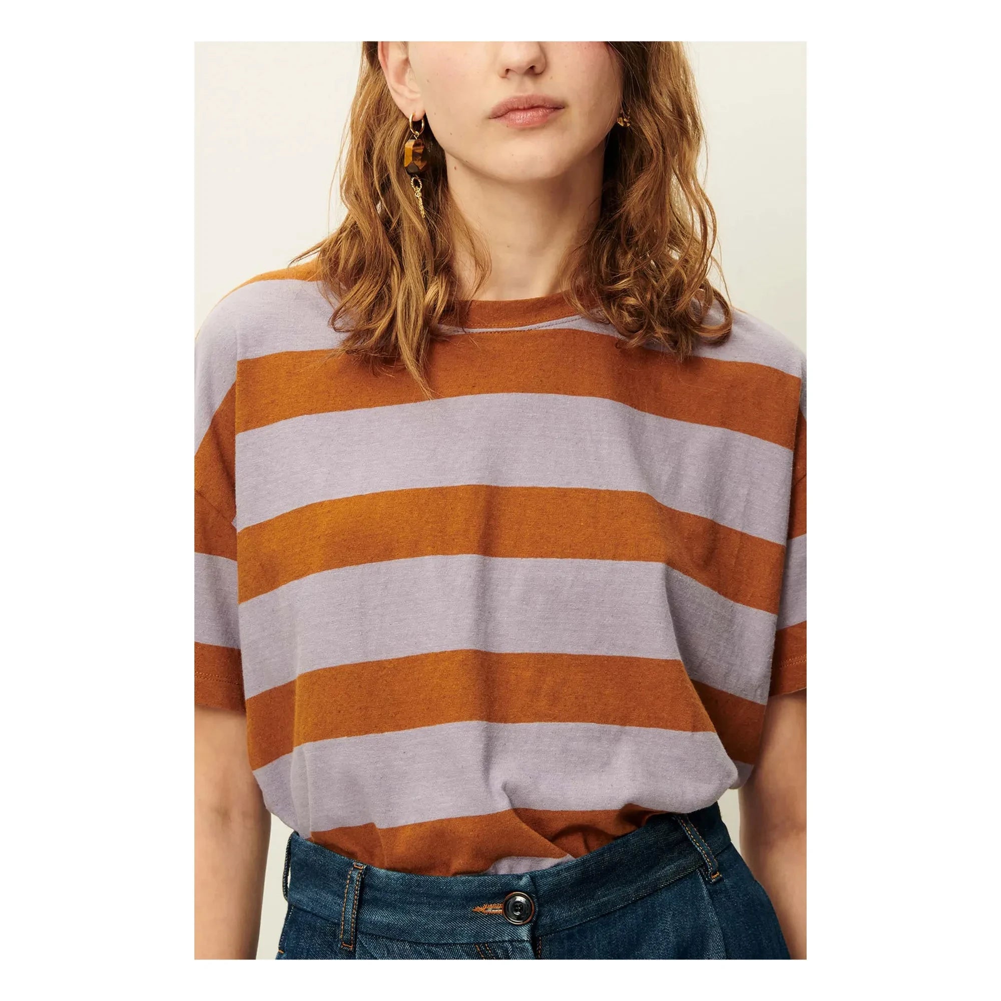Sessùn - Tooli Cotton T-Shirt | Lilac
