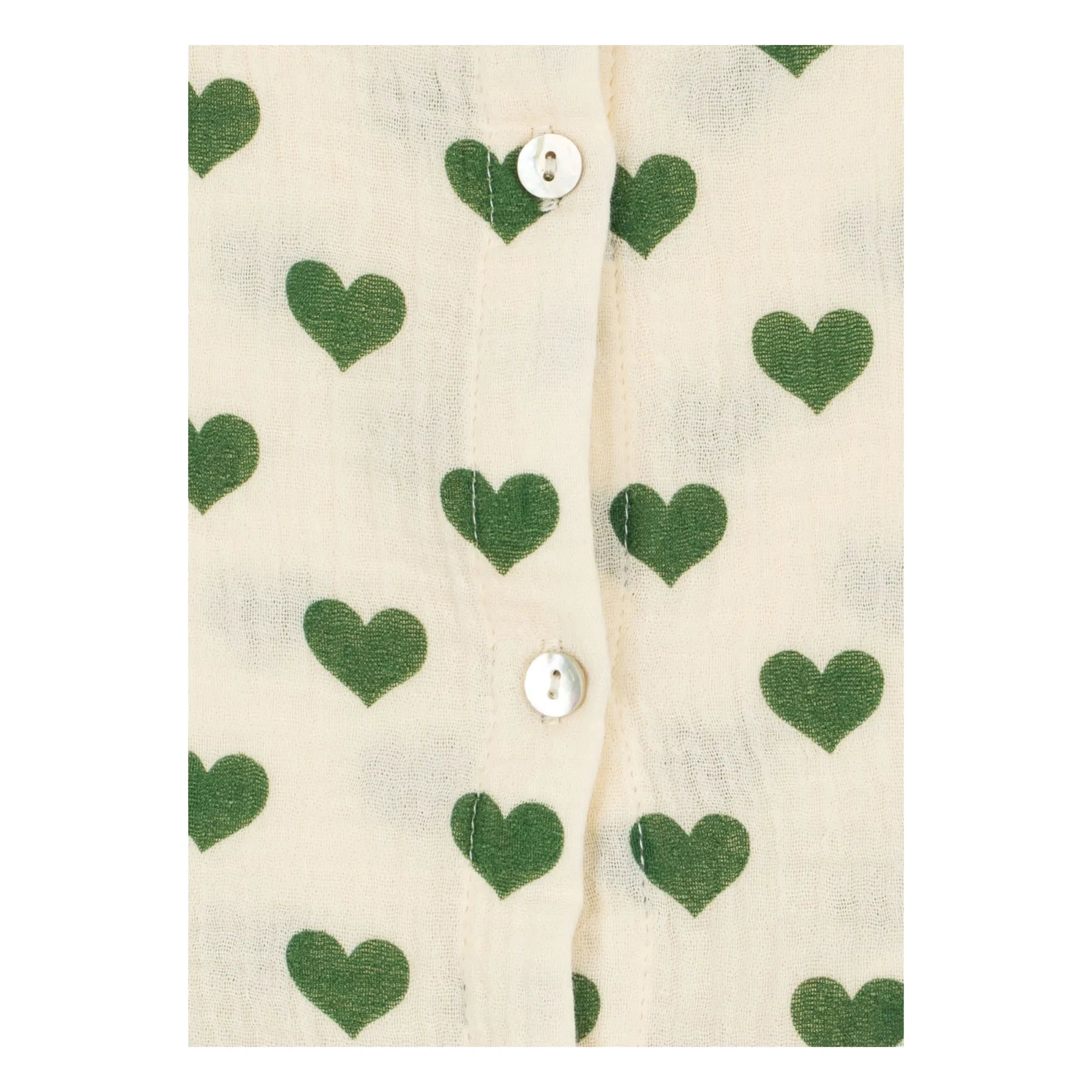 Konges Sløjd - Coco Hearts Organic Cotton Top | Ecru