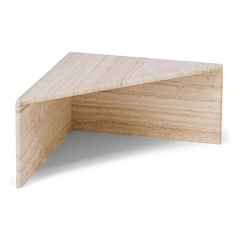 The Socialite Family - Triangolo Travertine Side Table