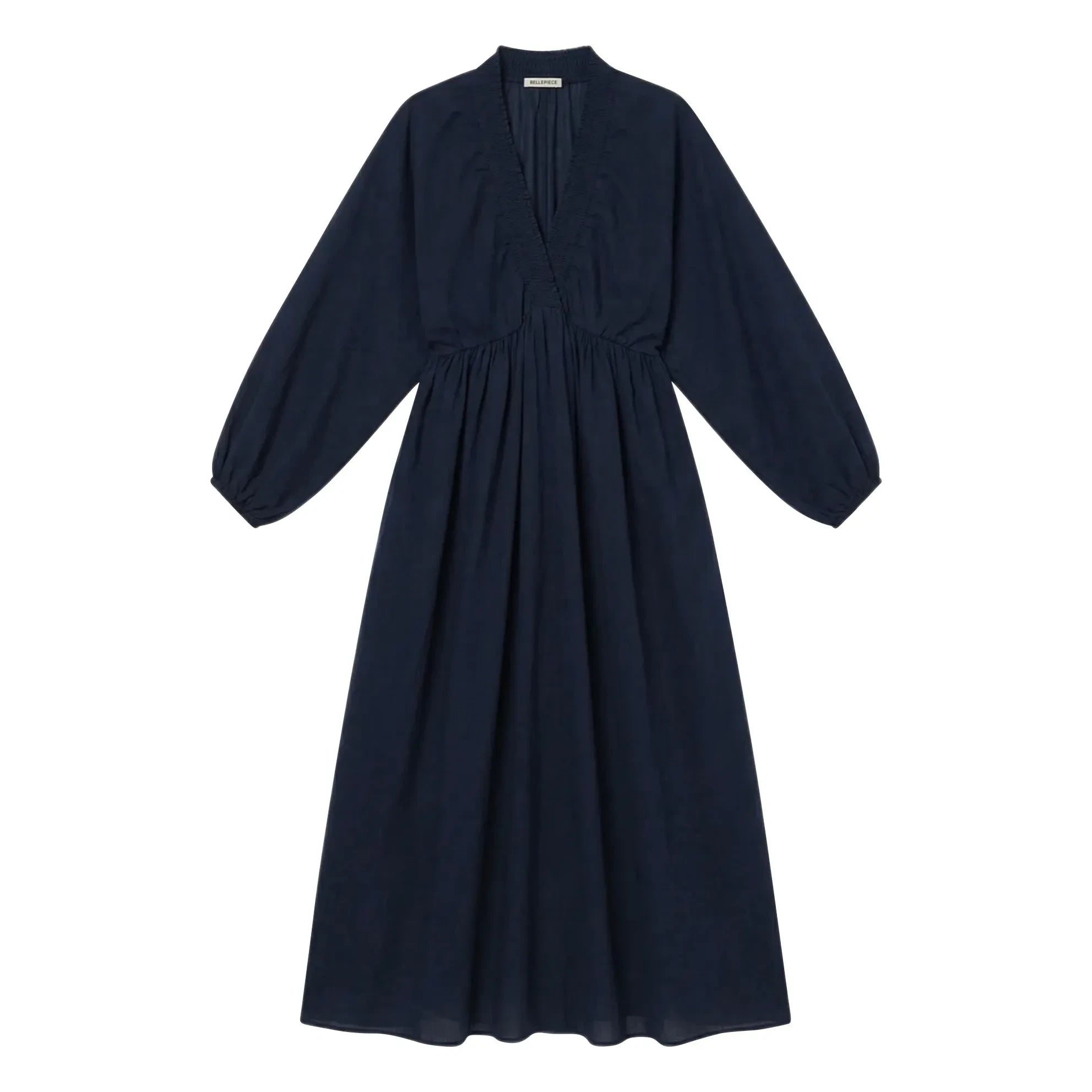 BELLEPIECE - Matteo cotton gauze dress | Navy Blue