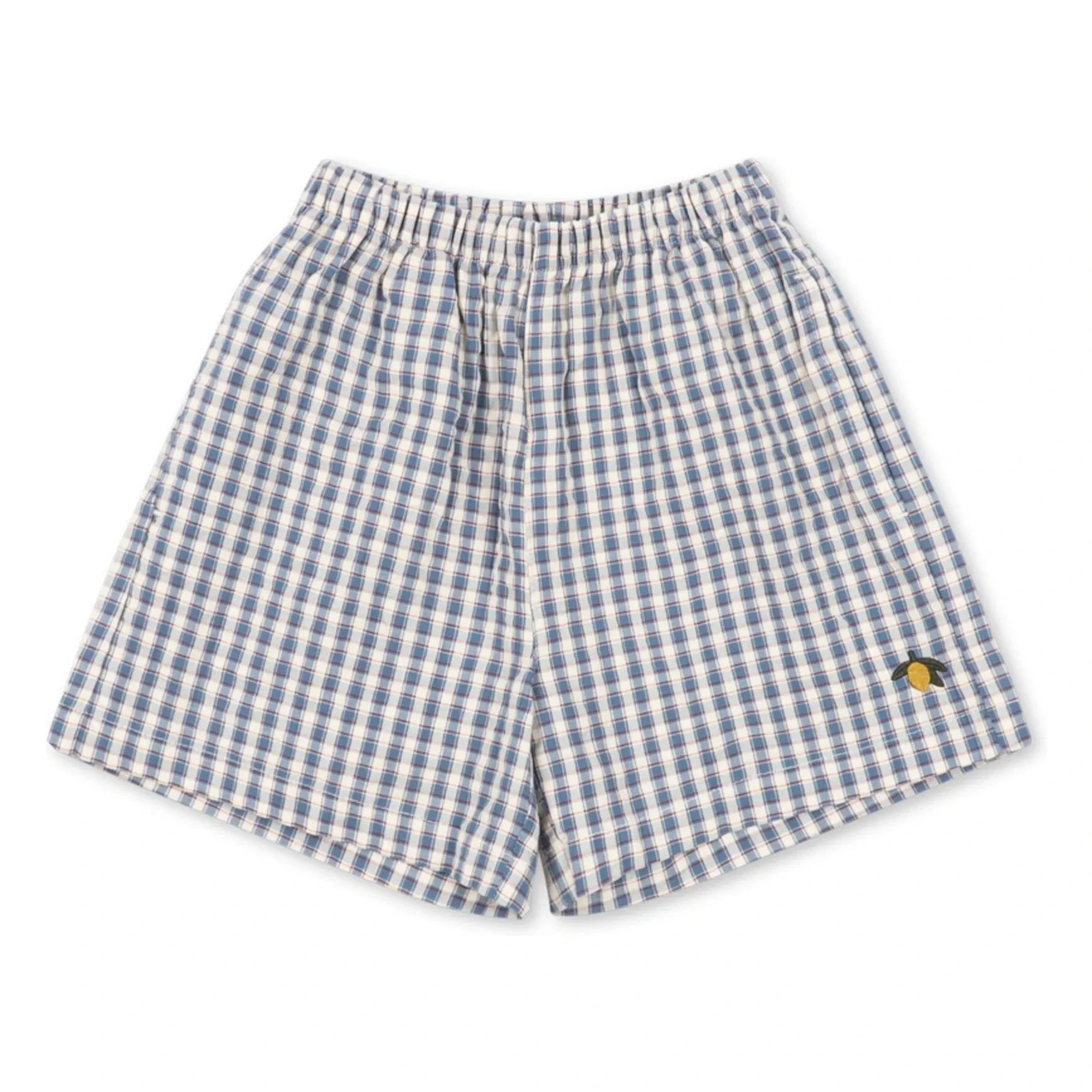 Konges Sløjd - Kim Organic Cotton Check Shorts | Blue
