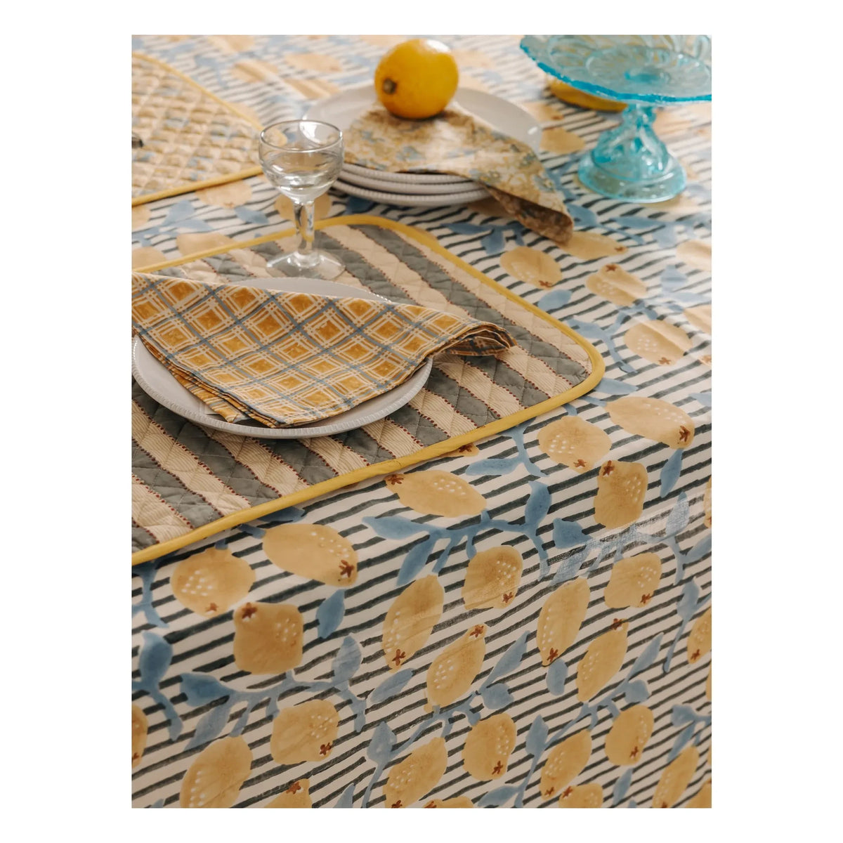 Le Monde Sauvage - Sicily Tablecloth | Yellow