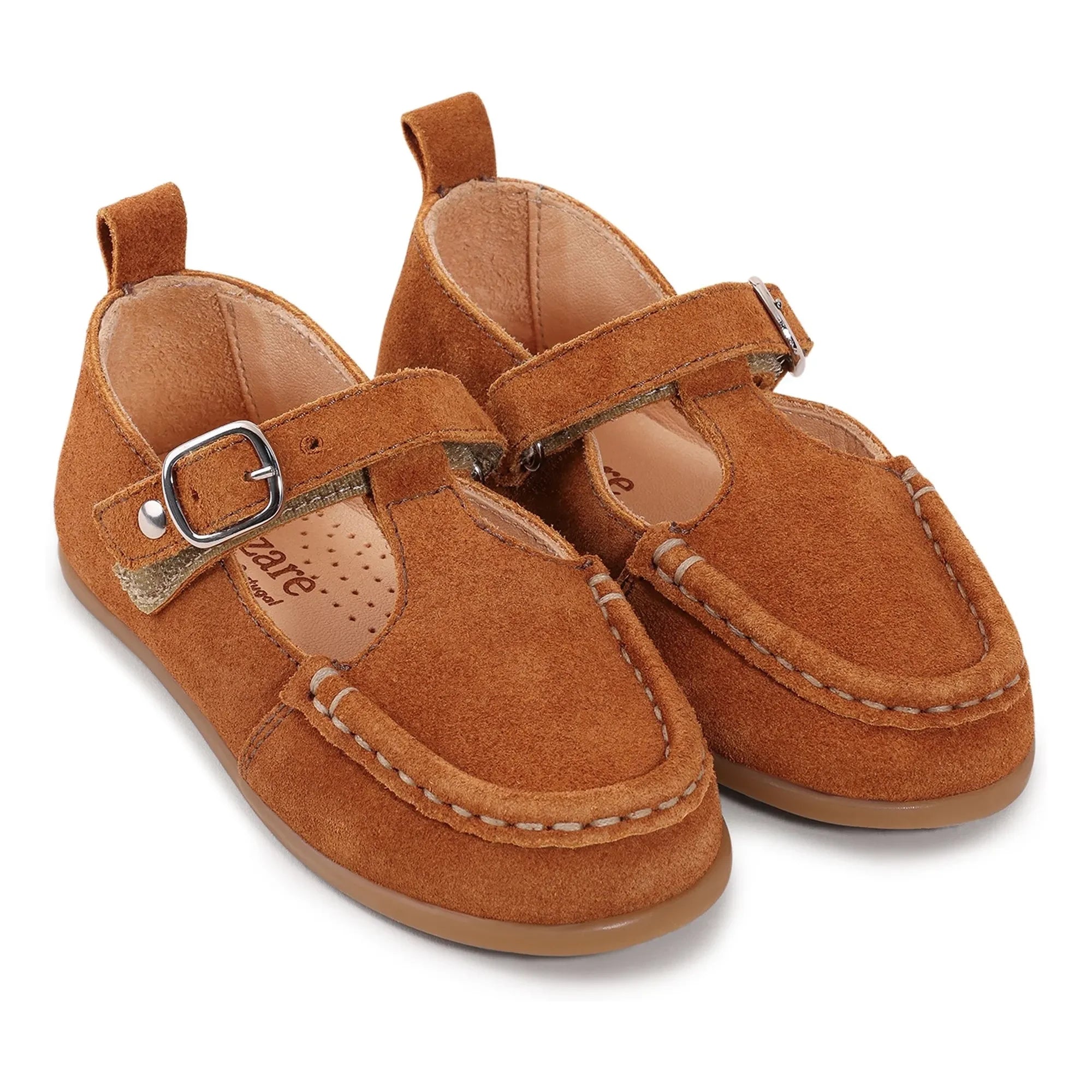Lazare - Babies Olive Suede | Camel