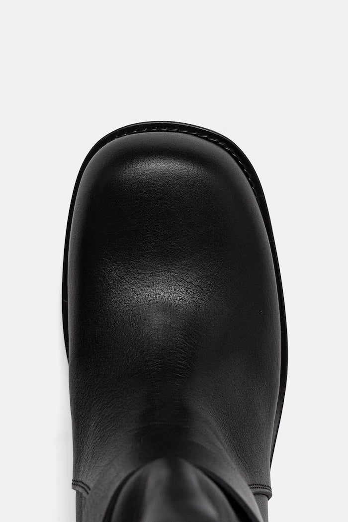 Weekend Max Mara diz altı kadın deri botlar