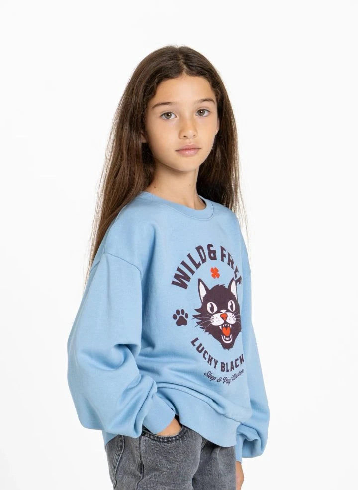 Finger in the nose - Alma Sweatshirt | Light Blue