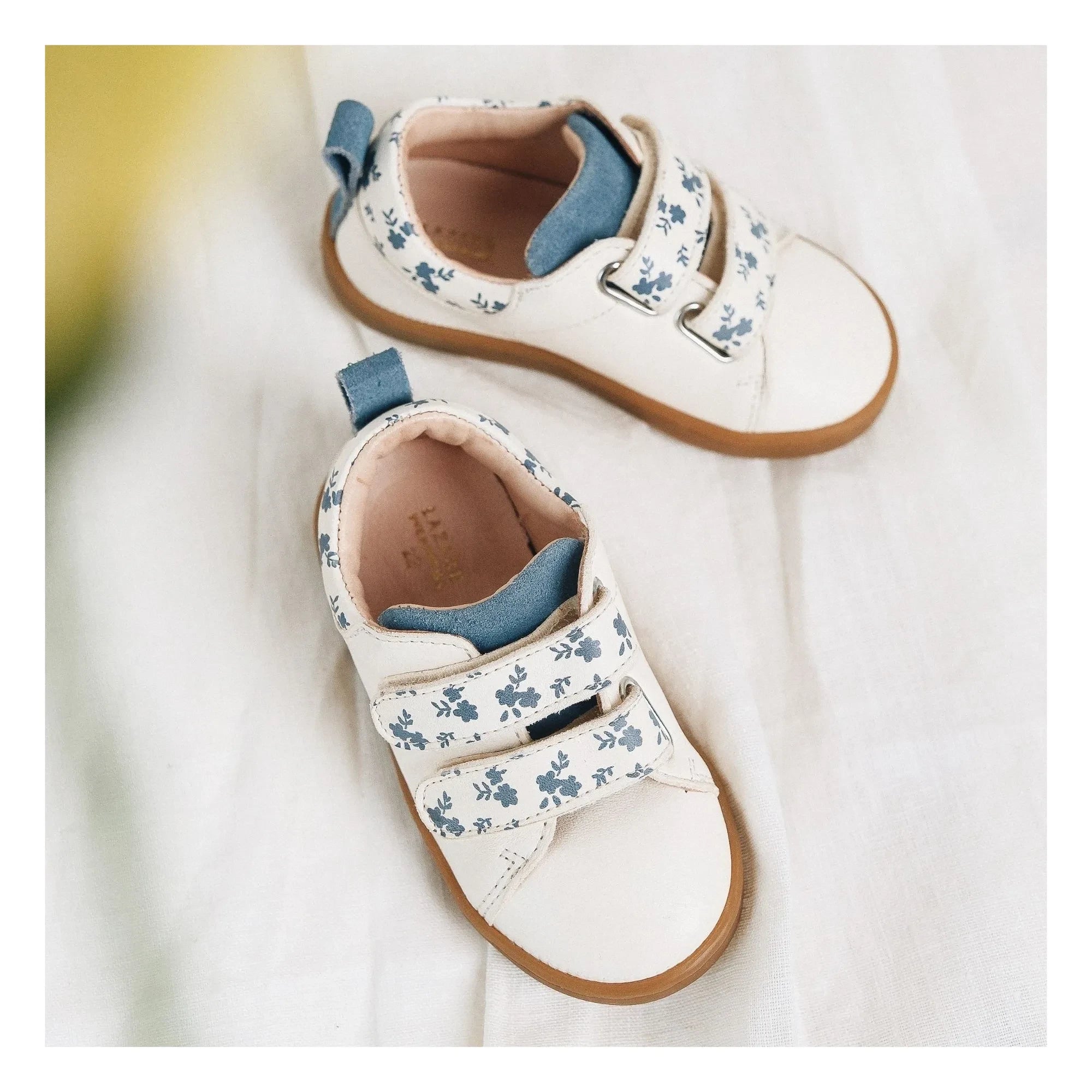 Lazare - Mahaut Floral Pattern Scratch Sneakers | Ivory