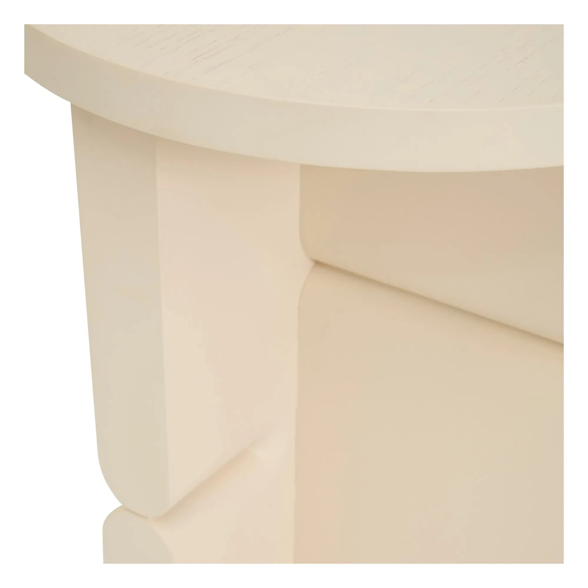Nobodinoz - Apricot Painted Wooden Side Table | Ivory