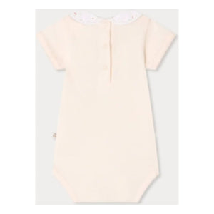 Bonpoint - Swan bodysuit in organic cotton | Powder pink