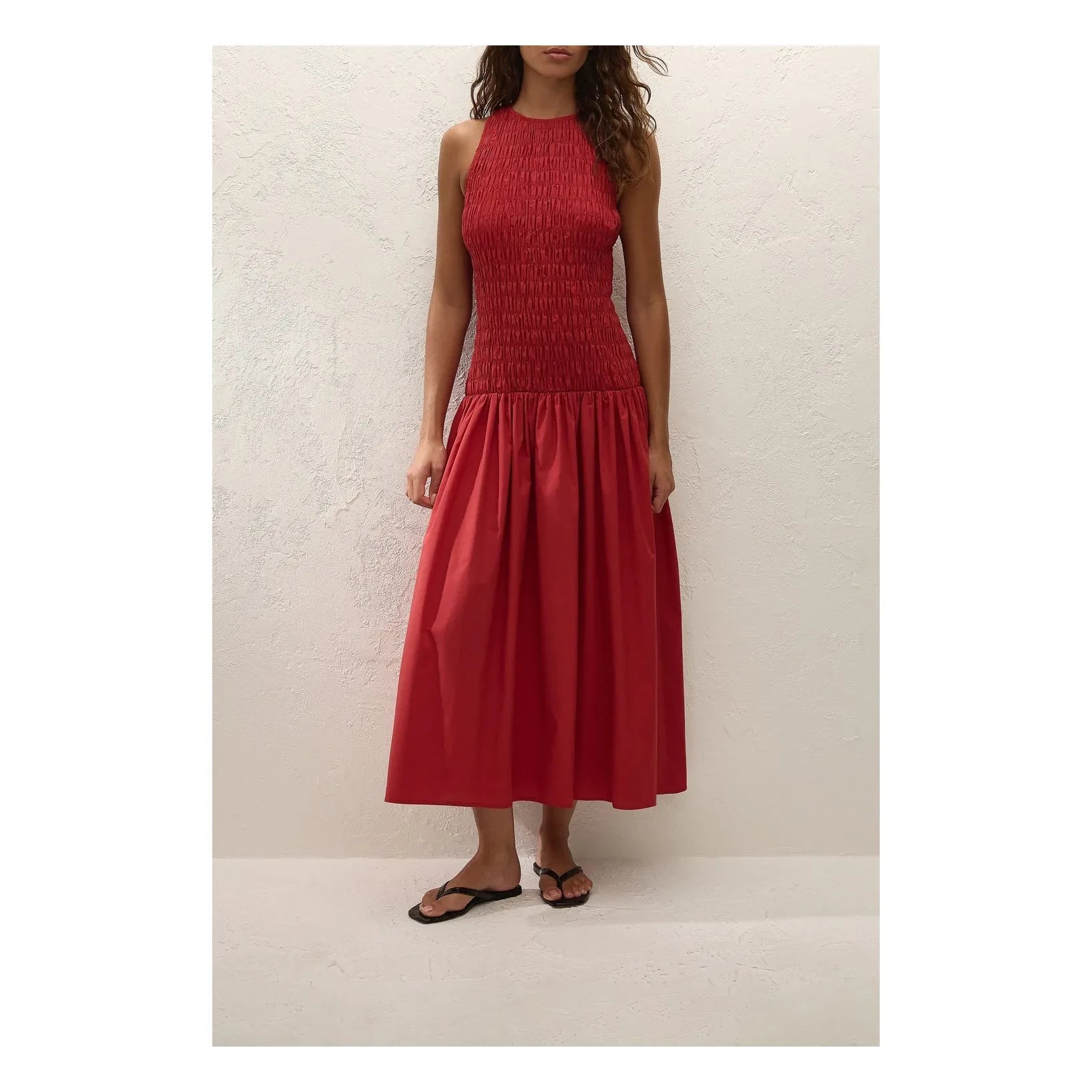 Faithfull the Brand - Sanchia Cotton Dress | Red