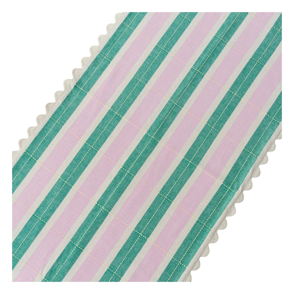 Tarta Gelatina - Organic Cotton Table Runner | Green