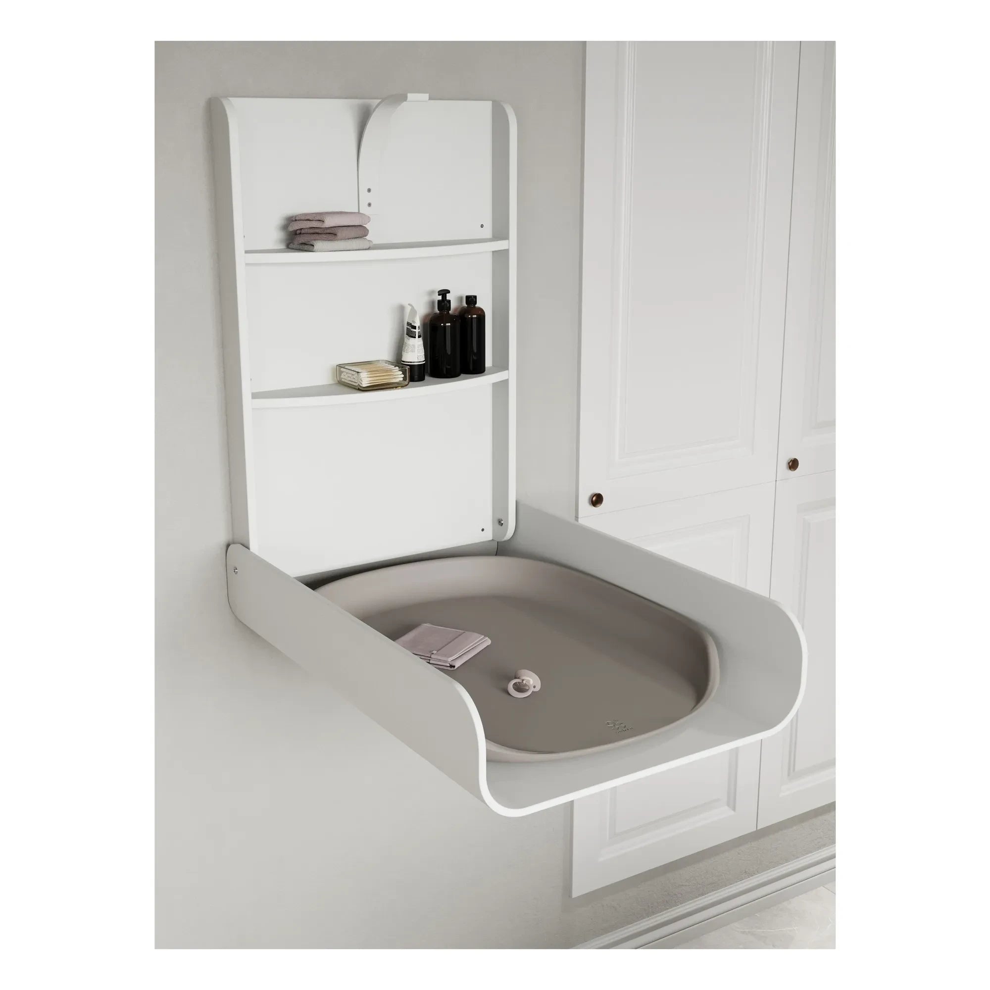 Sebra - Wall-mounted Changing Table | White