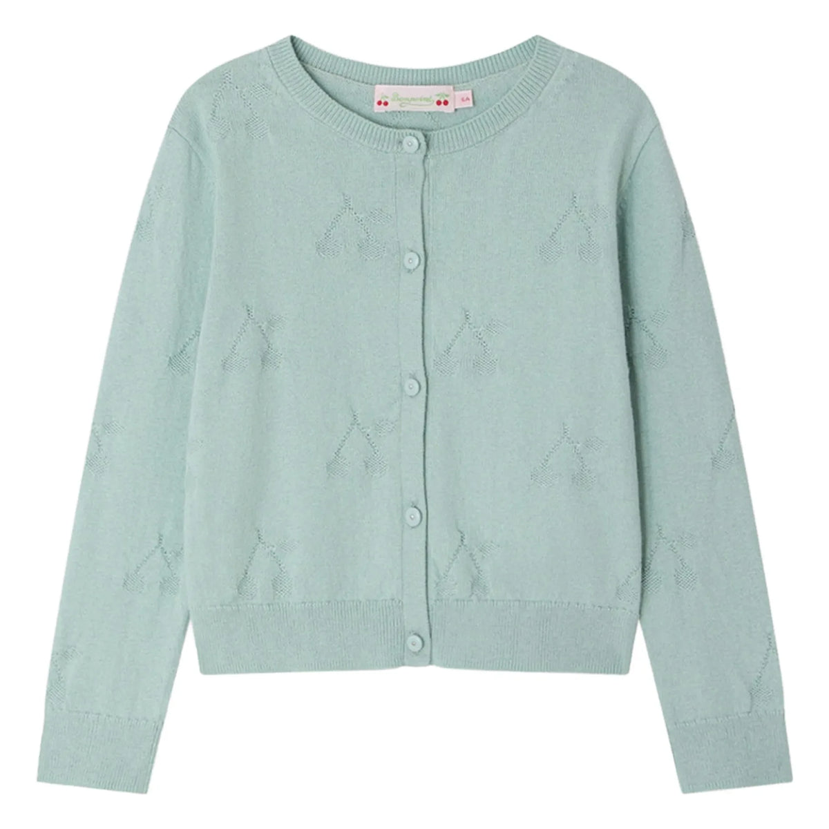 Bonpoint - Pointelle Lysia Organic Cotton Cardigan | Celadon