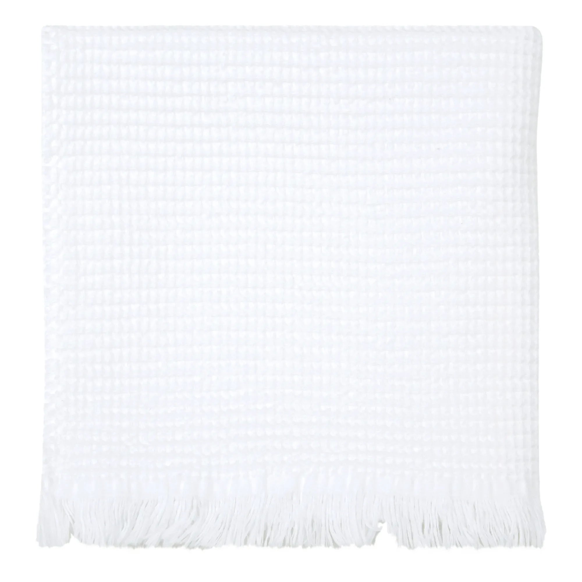 Haomy - Timor Ribbed Bath Towel | White