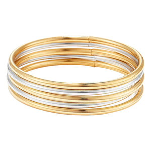 Jenny Bird - Set of 5 Dane bracelets | Gold/Silver