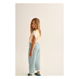 Cozmo - Bella Leopard Pants | Turquoise