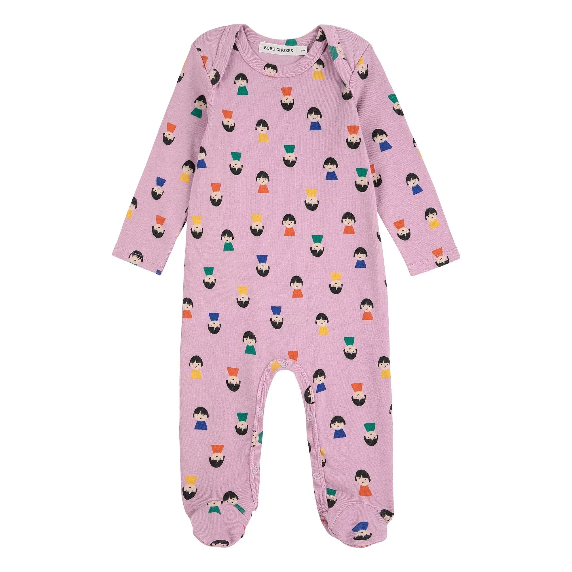 Bobo Choses - Long Pajama and Bib Set | Purple