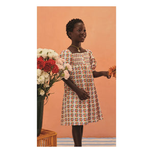 Fabula - Windmill Balloon Sleeve Midi Dress | White